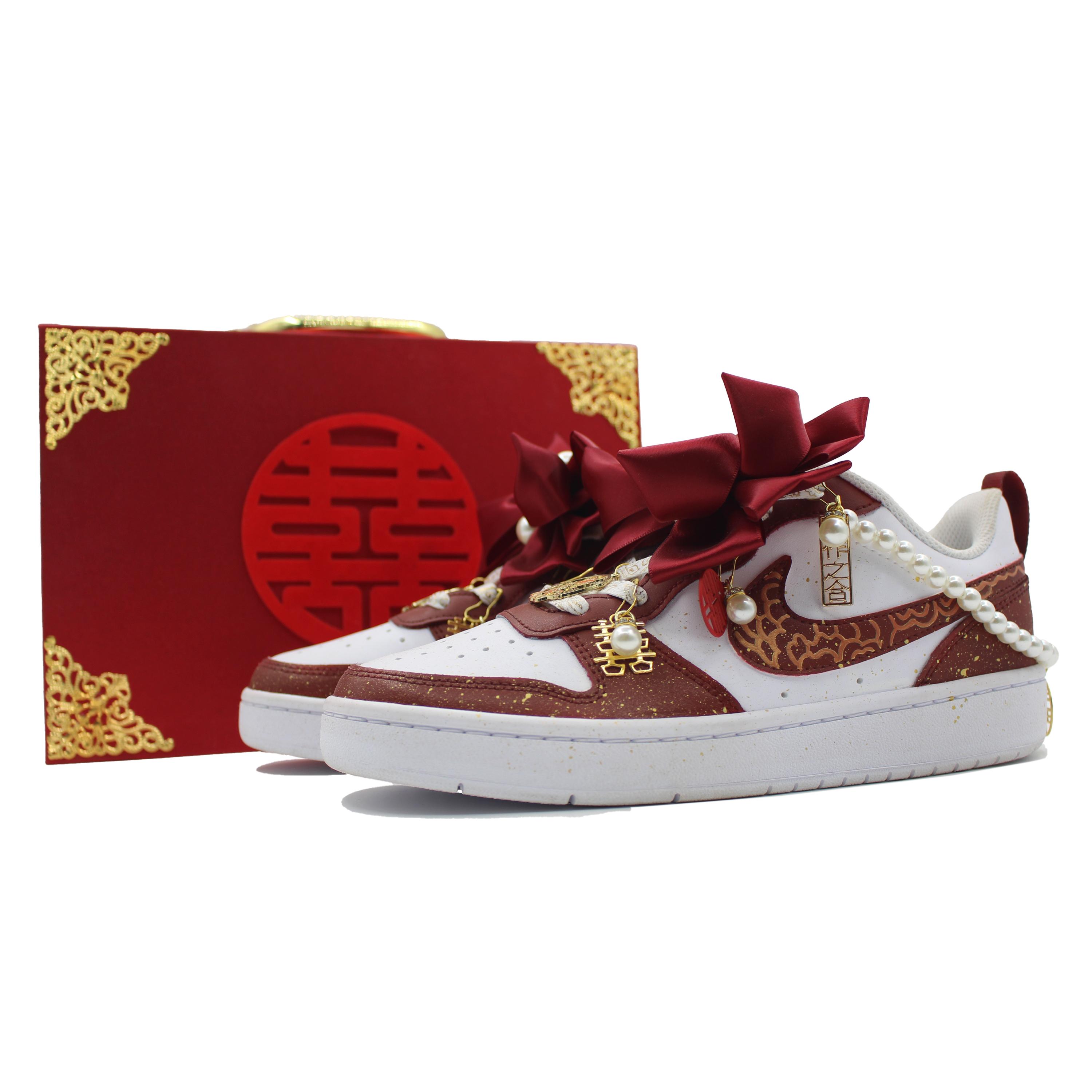 

Nike Court Borough Slip Resistant Abrasion Resistant Low top Skateboard Shoes Women s Scarlet BQ5448-100(Team283-33) 37.5