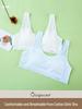Junior Girls' Pure Cotton Sports Bra - Breathable & Supportive