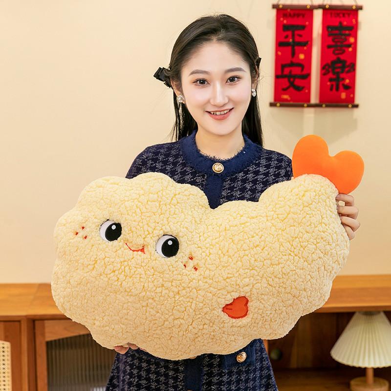 Creative Fried Cartoon Chicken Leg Plush Doll Pillow Children Toy For Room Decor