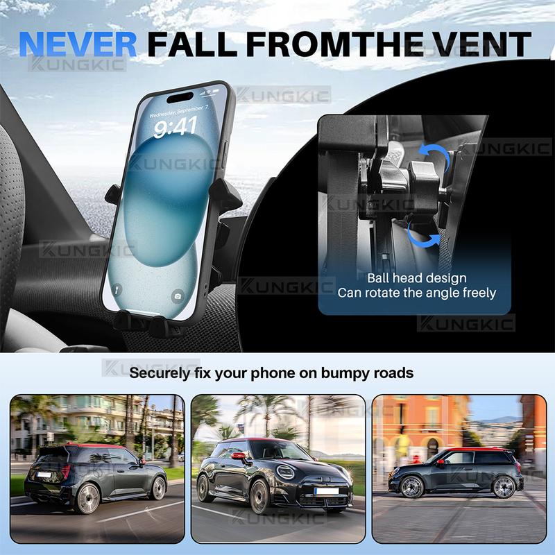 For Mini Cooper S E SE Countryman U25 J01 EV J05 Aceman F65 F66 GPS Gravity Phone Holder Bracket Mount Accessories LHD RHD Black