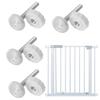 Chandini Baby Gate Fixing Stair Safety Fixing Set of M10 X White Screws, Parts, 4, 8cm,