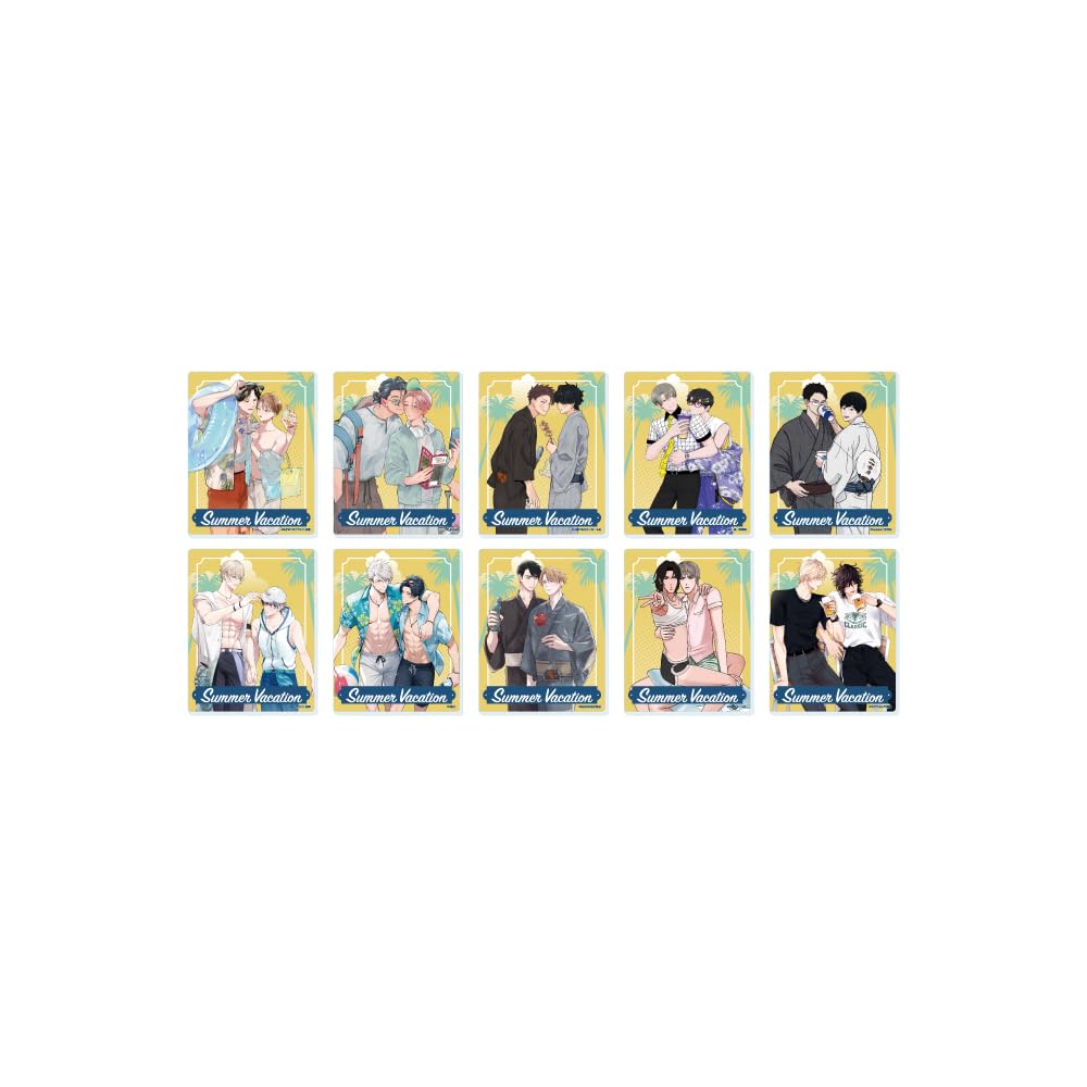 

Summer BL Fair 04 Acrylic Card Complete Set Box Working Couple s Vacation [Original Illustration] 10-Piece
