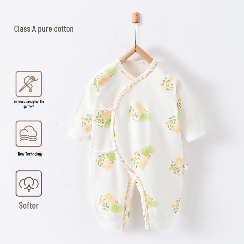 Class A Pure Cotton Baby Onesie Bodysuit for Newborns (0-3 Months), Suitable for All Seasons.