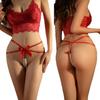 Plus Size 160 Jin Sexy Bow Cross Open Crotch Thong Lingerie 307