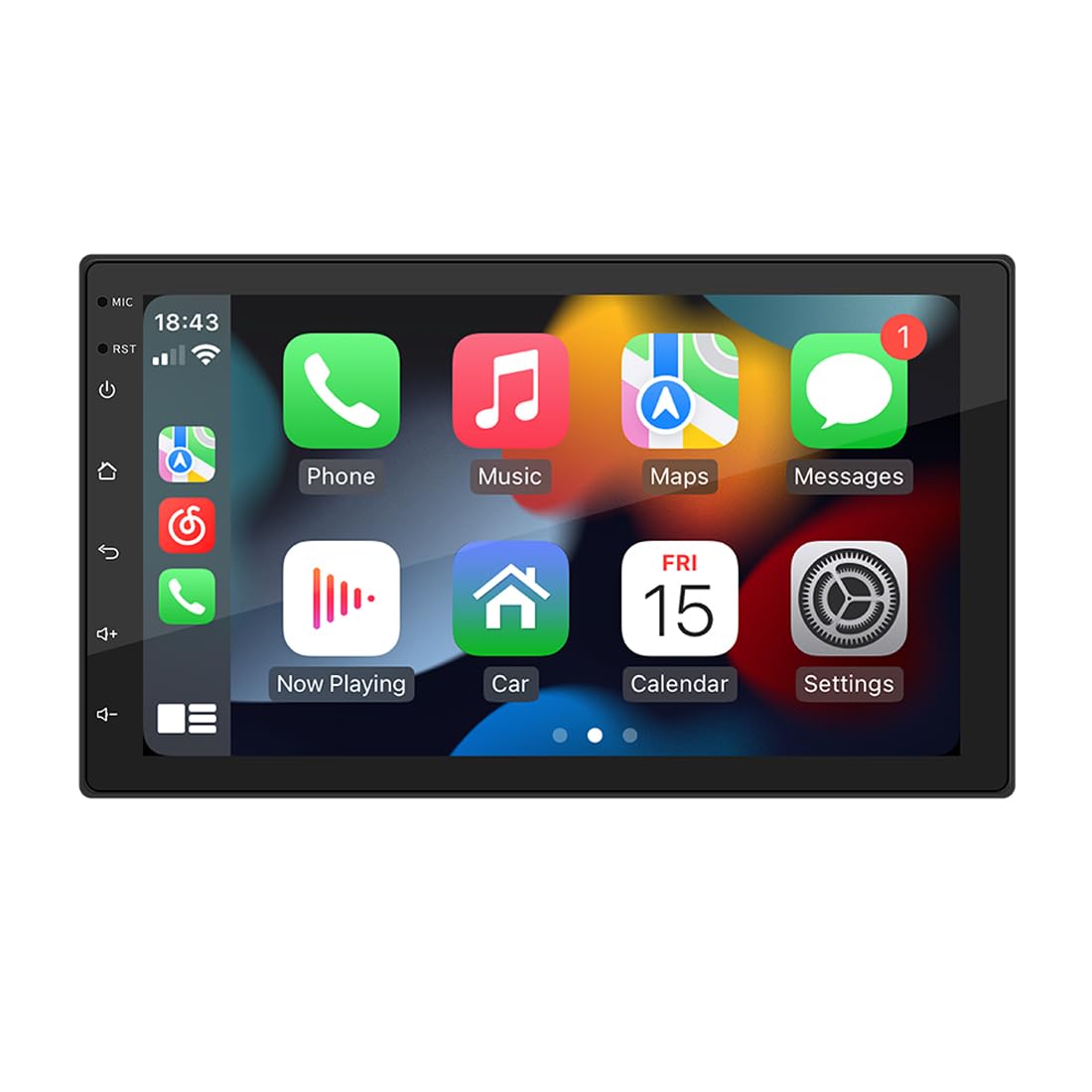 

2 DIN 7 Сенсорный экран Беспроводной CarPlay Android Auto Автомагнитола 1 ГБ + 16 ГБ Система Android Upgraded Radio