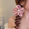 Spring atmosphere~ flower phone line hair band fashion ins wind sweet headband niche design braided hair artifact hair accessories