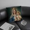 Saint Mary Hot Cushion Cover Pillowcase Ultra Soft Skin Friendly Fabric Cloud Like Comfort & Concealed Zipper