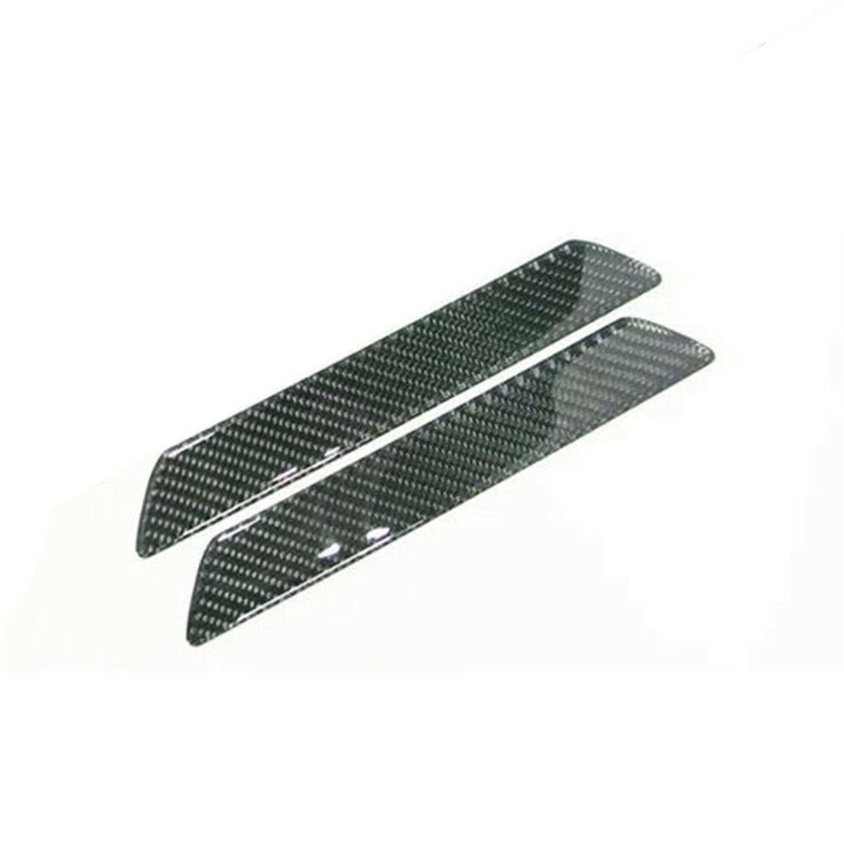2X Real Carbon Fiber Car Scuff Plate Door Sill Cover Panel Step Protecors 25.8Cm