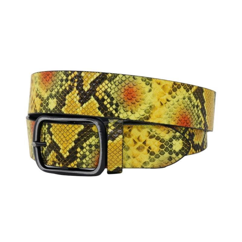 Cintura in Pelle con Stampa Leopardo Regolabile per Donna Uomo Popolare Western Cintura in PU Fibbia ad Ardiglione Cintura per Uso Quotidiano e Festa