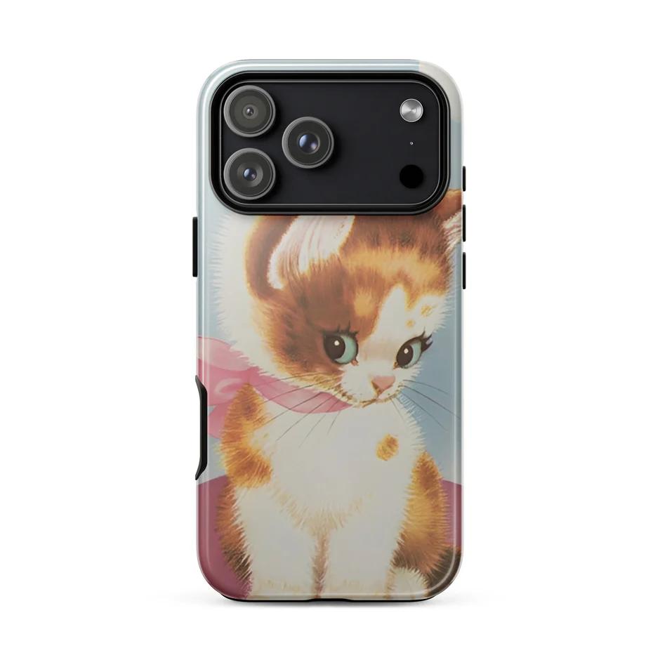 

Luxury Y2K Cartoon Kitten Phone Case for iPhone 17 16e 16 15 14 13 12 11 X XS XR XSMAX 7 8 Air Pro Max Plus Double-layer Cover iPhone 16