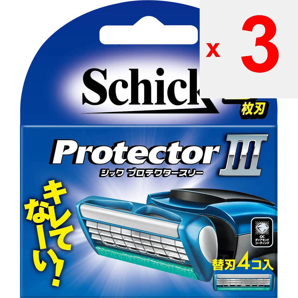 sic japan Thick Protector Three - 4 replacement blades Men's Replacement Blades Razors for Men Men's Replacement Blades
