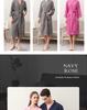 Spring-Summer Waffle Bathrobe: Unisex, Lightweight, 3/4 Sleeves, Korean Style, Absorbent