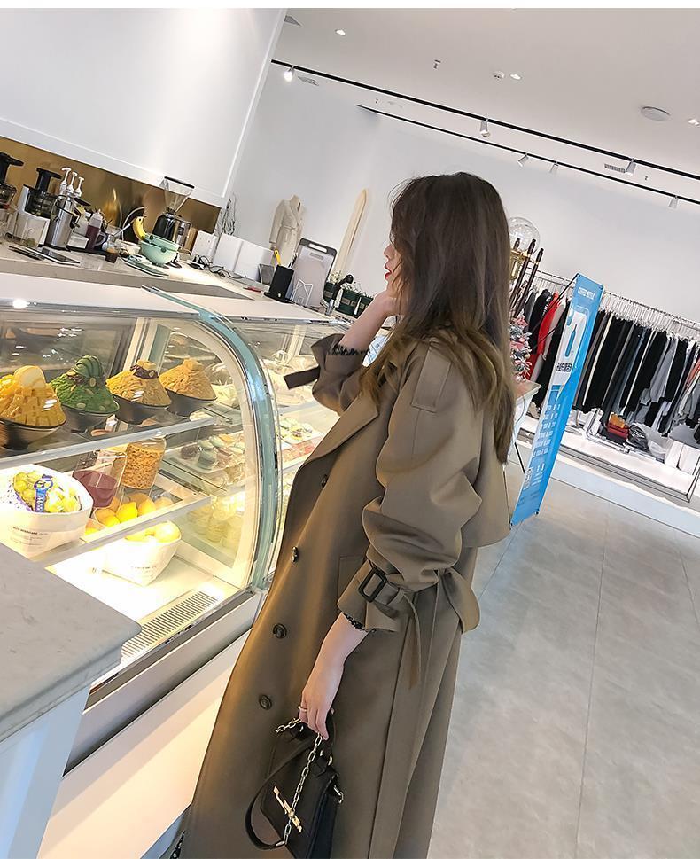 2025 Mid-Length Autumn Trench Coat for Women - British Style with a Goddess Appeal