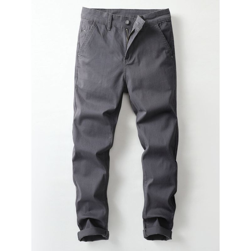 Men's Business Casual Pants, Spring and Autumn New Style, Loose Straight-Leg, High-End, Simple Workwear Long Pants