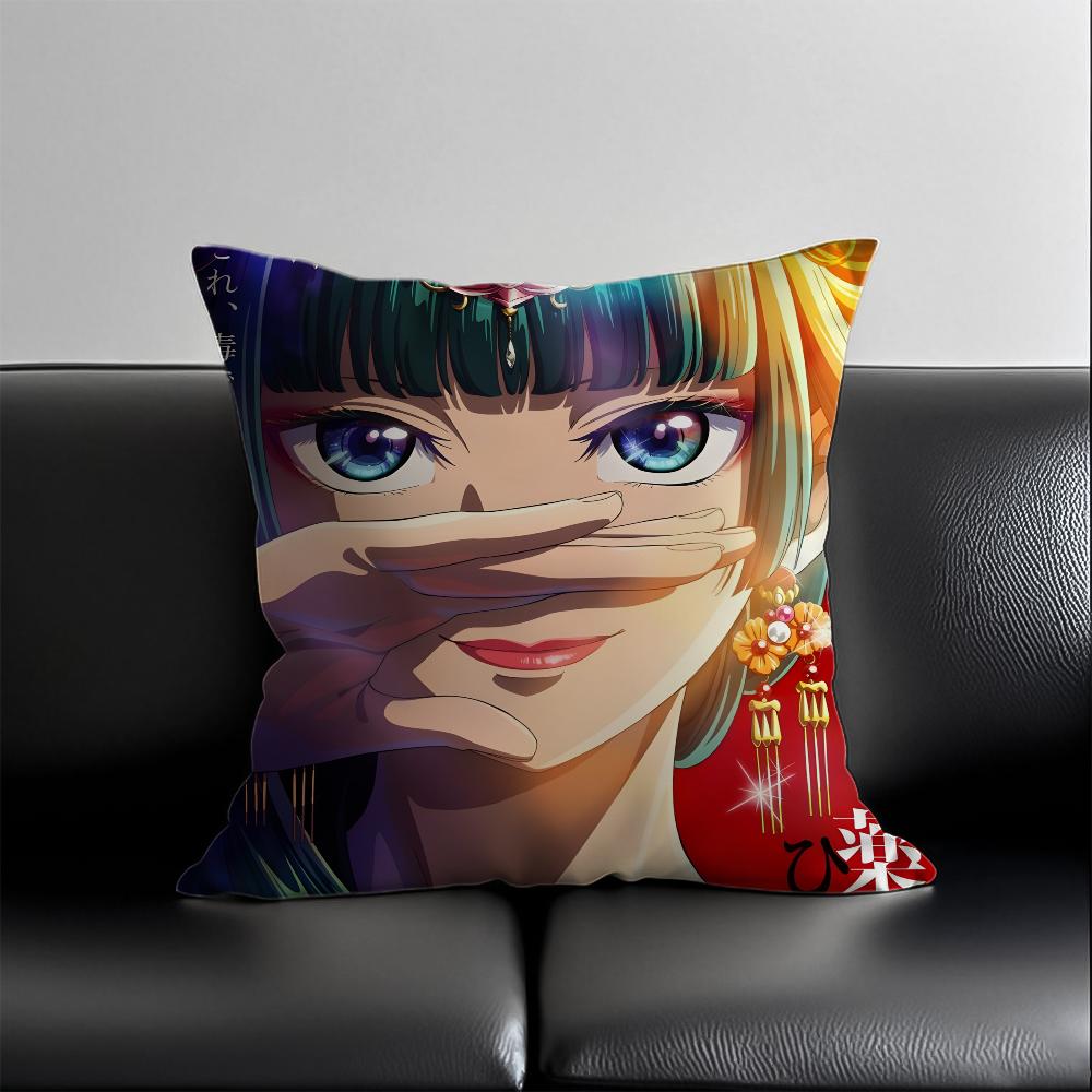 

Дневники аптекаря маомао Наволочка Дружелюбная к коже и удобная ткань Наволочка Невидимая потайная молния 16x16Inch