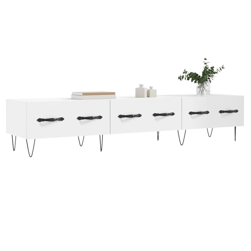 TV Stand White 150 x 36 x 30 cm Engineered Wood
