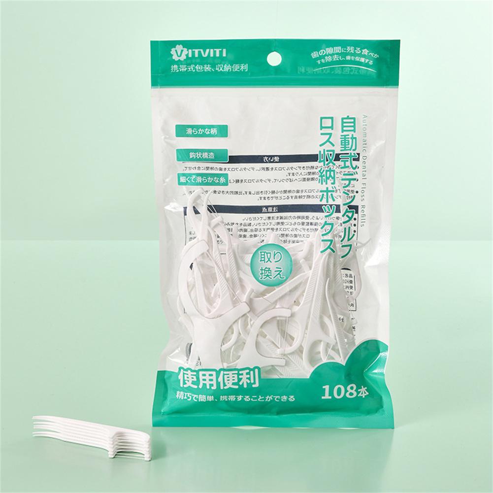 Distributeur automatique de fil dentaire en plastique, boîte de rangement portable, pratique, idéal pour les voyages et le camping