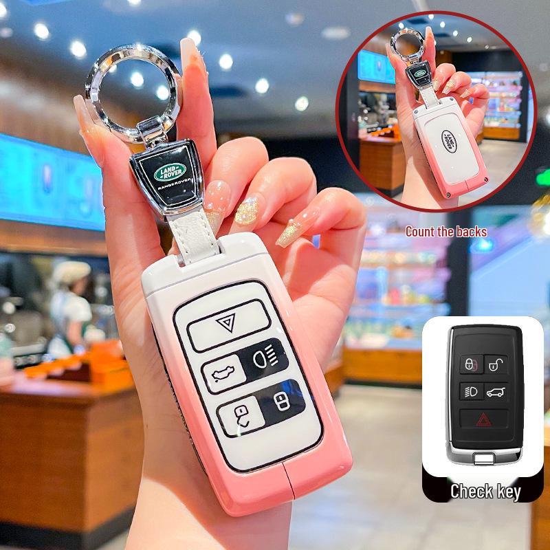 Key Covers for Land Rover Range Rover Evoque, Discovery 4/5, Velar, Range Rover Sport, and Freelander 2