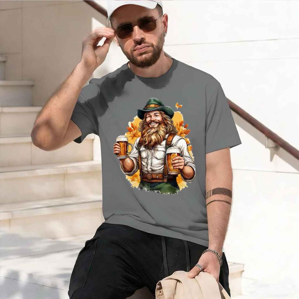 Oktoberfest Festival Funny T Shirt For Unisex Unisex Beer Enthusiasts Bavarian Py Outfit Short Sve With Beer Stein Print 2026 New Mo