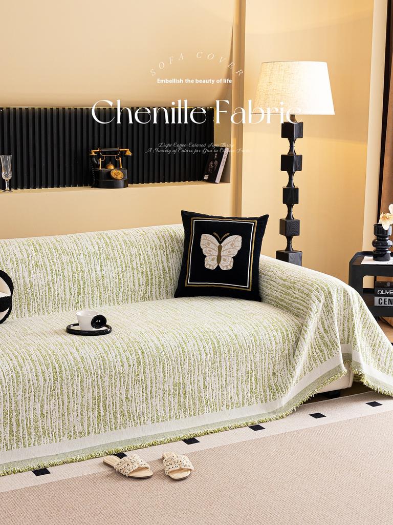Home Living Room Sofas Furniture Cover Sofa Blanket Full Cover Prevent Cat Scratch Blanket Double-sided Use Thicken Sofa Towel