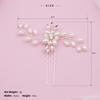 Bridal Jewelry High-end Handmade Pearl Crystal Hairpin Wedding Banquet Hairpin Headdress Silver Pin for Women