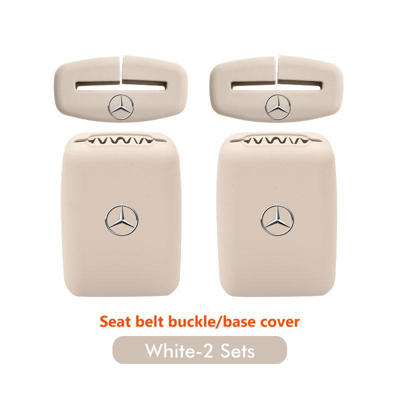 For Mercedes Benz Car Seat Belt Buckle Cover Anti-Scratch Protector Clip Car Accessories Interior C180 C300 W124 W176 W177 C200 QLL1