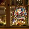 Christmas decoration sign,indoor hanging decorations,wall art,2D flat Wooden products with Santa Claus pattern,Christmas gifts for friends and family