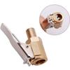 Adaptateur de valve - AIMOONSA - 3 pièces - Laiton chromé - Pour tuyau 8 mm - Clip à ressort étanche