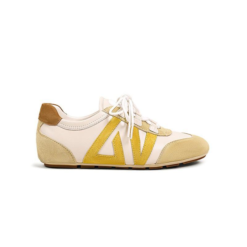 Sheepskin version~ Summer and autumn runaway is not tired, the inner height of the feet is increased, retro ballet training shoes 2025 summer casual F