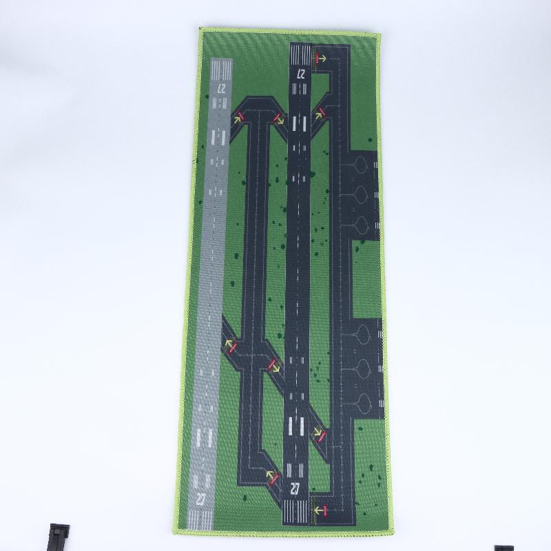 Runway Design Floor Rug 1Pcs Aviation Airport Track Non-Slip Soft Mat for Bedroom Game Room Living Room