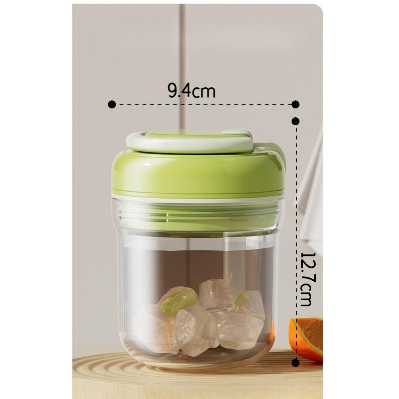 Drei-in-Eins-Eisbox-Wasserflasche, Begleitbecher mit Eiswürfelform, Wasserflasche mit Eisbox, Gepresster Lebensmittel-Eisbecher