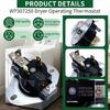 WP307250 Dryer High Limit Thermostat Replacement Home Appliance Repair Part for Frequent Laundry Operations Enduring