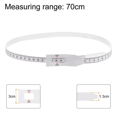 uxcell Head Circumference Measuring Tape, 70cm, Plastic, for Measuring Children's Head and Arm Circumference, White