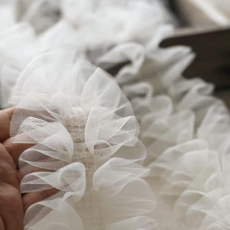 Handmade Lolita Pleated Lace Waistband Ribbon Accessories