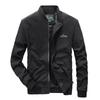 Giacca Casual Autunnale da Uomo, Colore Unito Collo Alto Semplice Giovanile Taglia Grande Cappotto Trendy da Uomo