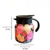 800ml Retro Floral Kitchen Tea Kettle Stainless Steel Hot coffee Pot Insulated Teapot Infuser Thermal Insulation Pots for Home