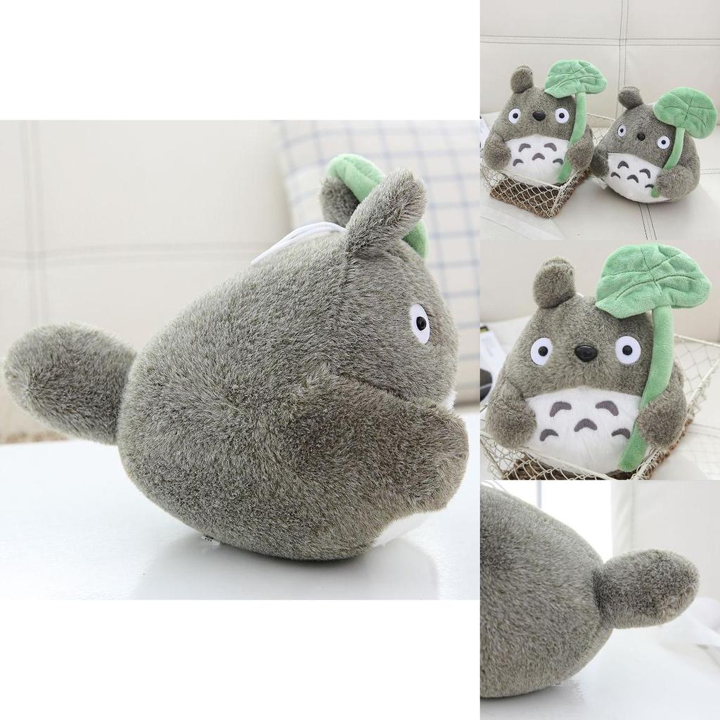 Cute Anime My Neighbor Totoro Plush Toy With Lotus Leaf 22/30cm Stuffed Kid Gift