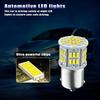 2 PCS Car 1156 LED Single Contact Turn Signal, BA15S 1141 1073 2396 7506 1003 3014-54SMD Super Bright Bulb, Tail Parking Light Reversing Light