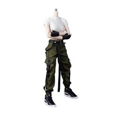 MKFDCYOKOFC 16 Scale Costume, Female Tactical Suit, Special Operations Suit, Cargo Pants (Body, Head, Shoes, Etc. Not Included), White