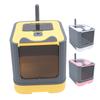 Enclosed Cat Litter Box Large Capacity Top Entry Odor Control Plastic Covered Kitty Litter Box for H