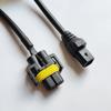 NHAUTP 2Pcs For Toyota Corolla Camry Prius Yaris Vios Levin CHR Fog Lights Conversion Cable H11 Male To L1B Female adapter plug