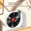 Portable Wireless Speaker Vintage CD Record Style BT5.3 Technology Speakers with Two Microphones Stereo Scene HiFi