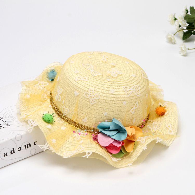 

Детская шляпа, летняя солнцезащитная шляпа принцессы, пляжная шляпа, солнцезащитная шляпа для девочек, классная шляпа, детская шляпа рыбака 2-5 years old молочный белый