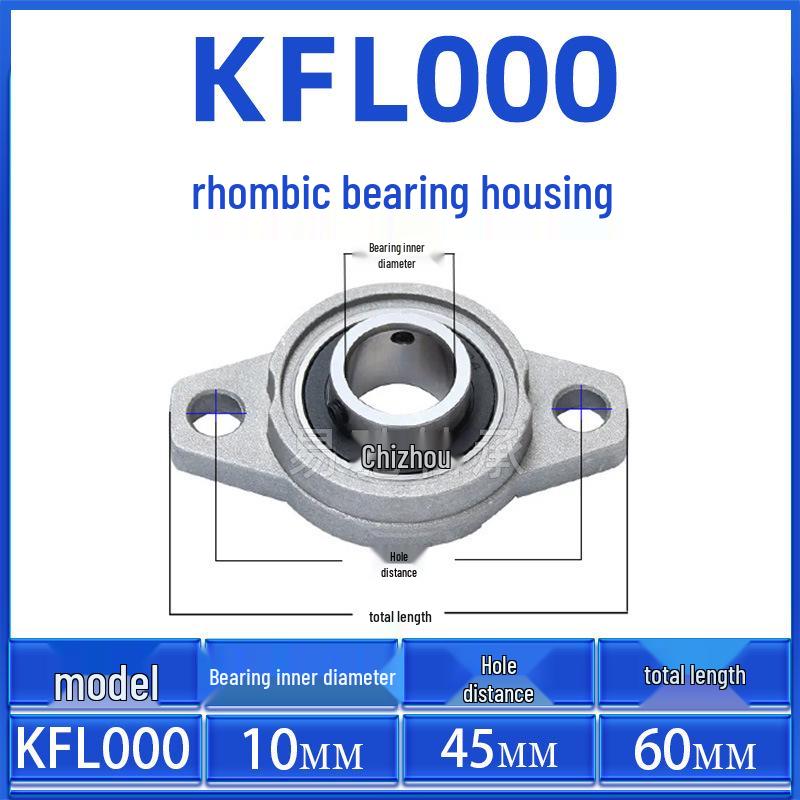 Zinc Alloy Diamond Flange Bearing KFL Series: KFL08, KFL000-KFL006