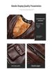 Herren Plus Size West aus echtem Rindsleder mit mehreren Taschen – Lässiges Gilet für Frühling, Herbst, Winter & Vaters Outfit