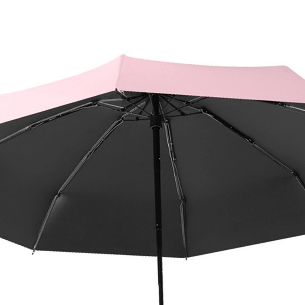 Folding Umbrella 5 Fold Waterproof Comfortable Handle Tarpaulin Plastic Portable Umbrella for Sunny