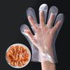 Disposable PE Plastic Gloves for Kitchen Hygiene - Clear, Thickened, Ideal for Cooking, Baking, and Food Handling