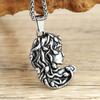 Stainless Steel Greek Mythical Snake Hair Medusa Necklace Vintage Titanium Steel Snake Demon Pendant Pendant Pendant