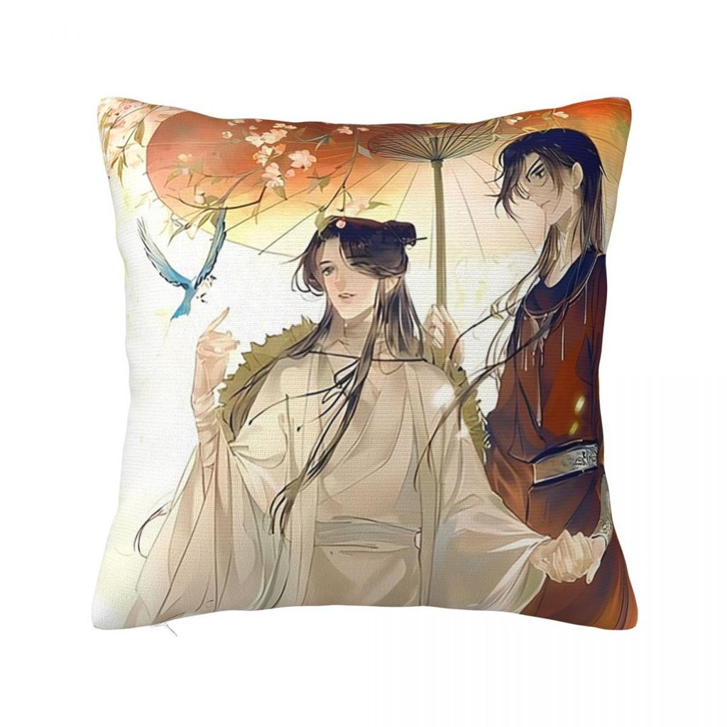 Anime Heaven Official's Blessing Square Pillowcase Cushion Cover Pillow Case Throw Pillow Cover for Home Bedroom Car