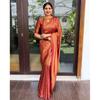 Trending New Indian Traditional Soft Silk Saree With Lace And Border Weaving